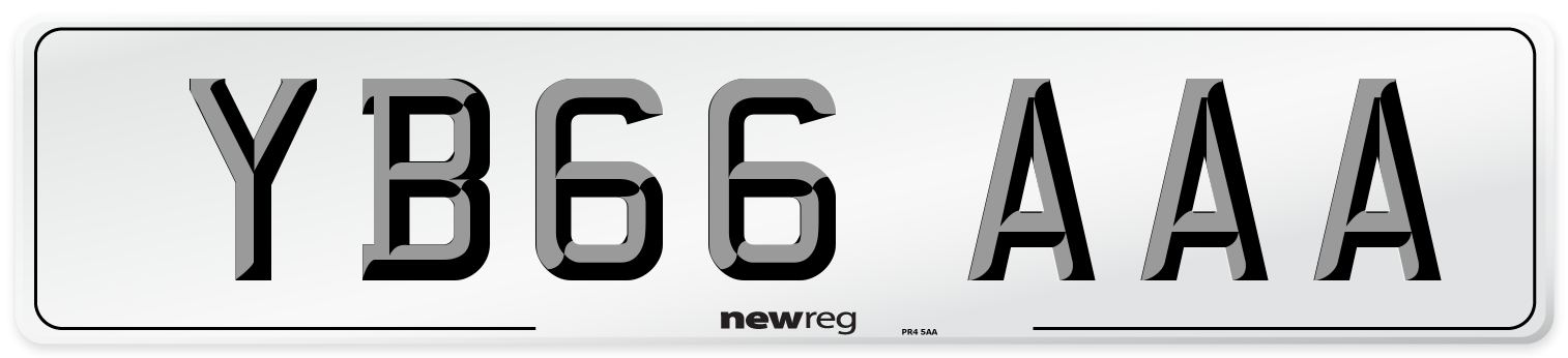YB66 AAA Number Plate from New Reg